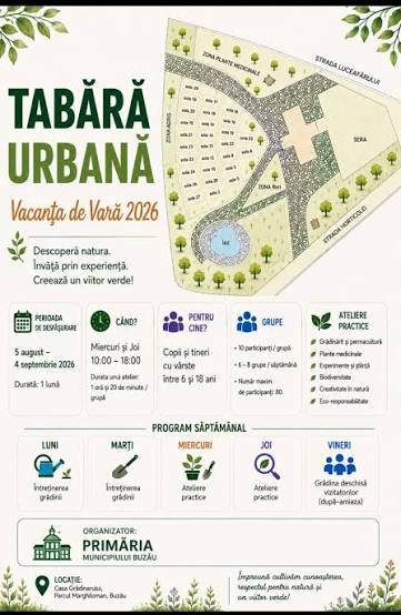 proiect tabara urbana buzau 2026